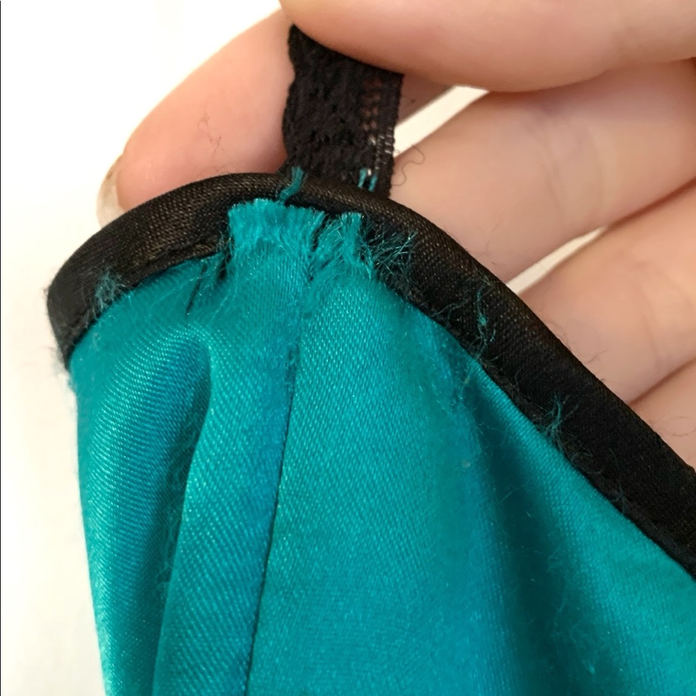 Tommy Hilfiger Strapless Party Dress Teal Black - Picture 12 of 14